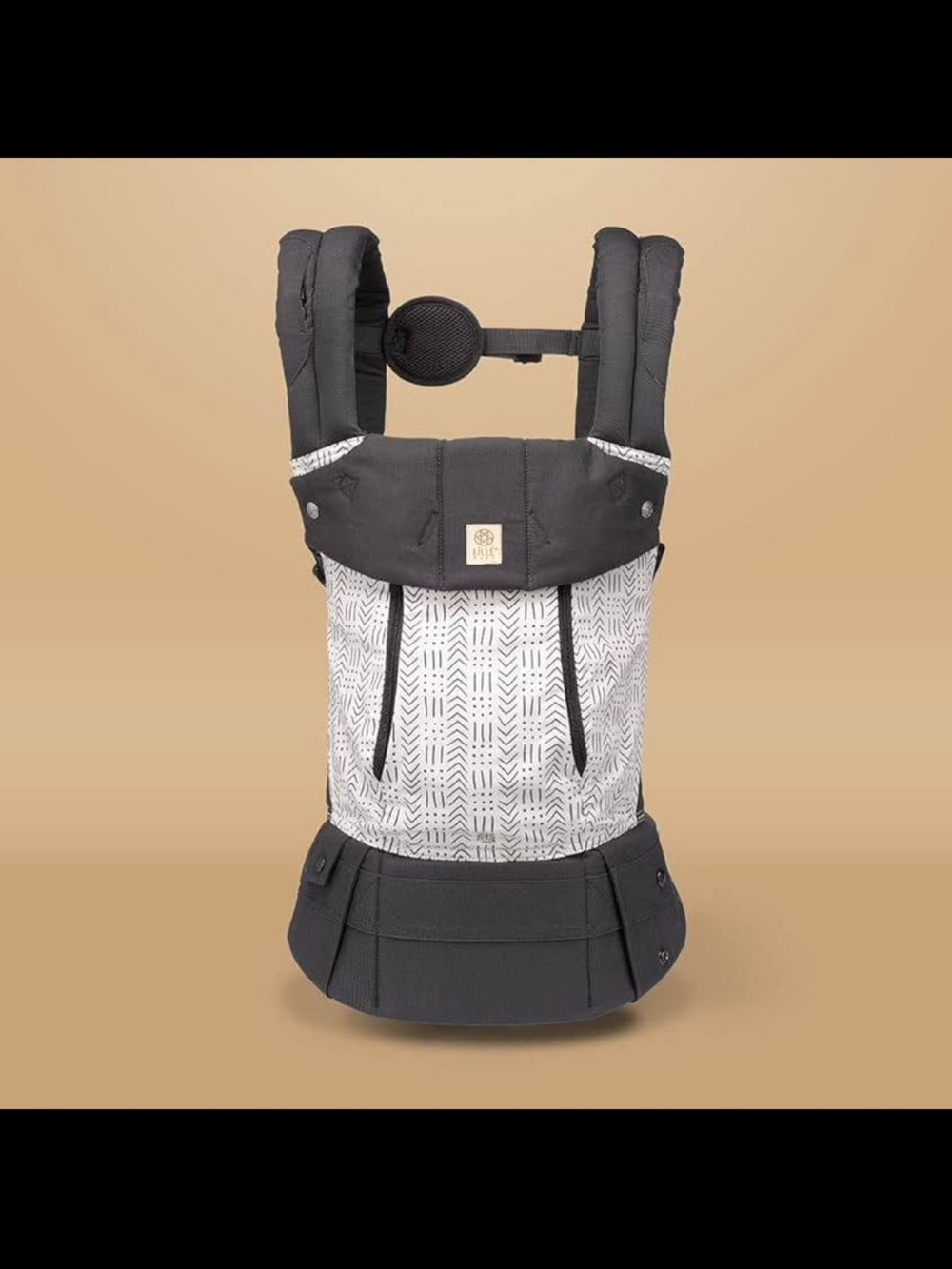 LilleBaby Carrier - Black and Cream Pattern